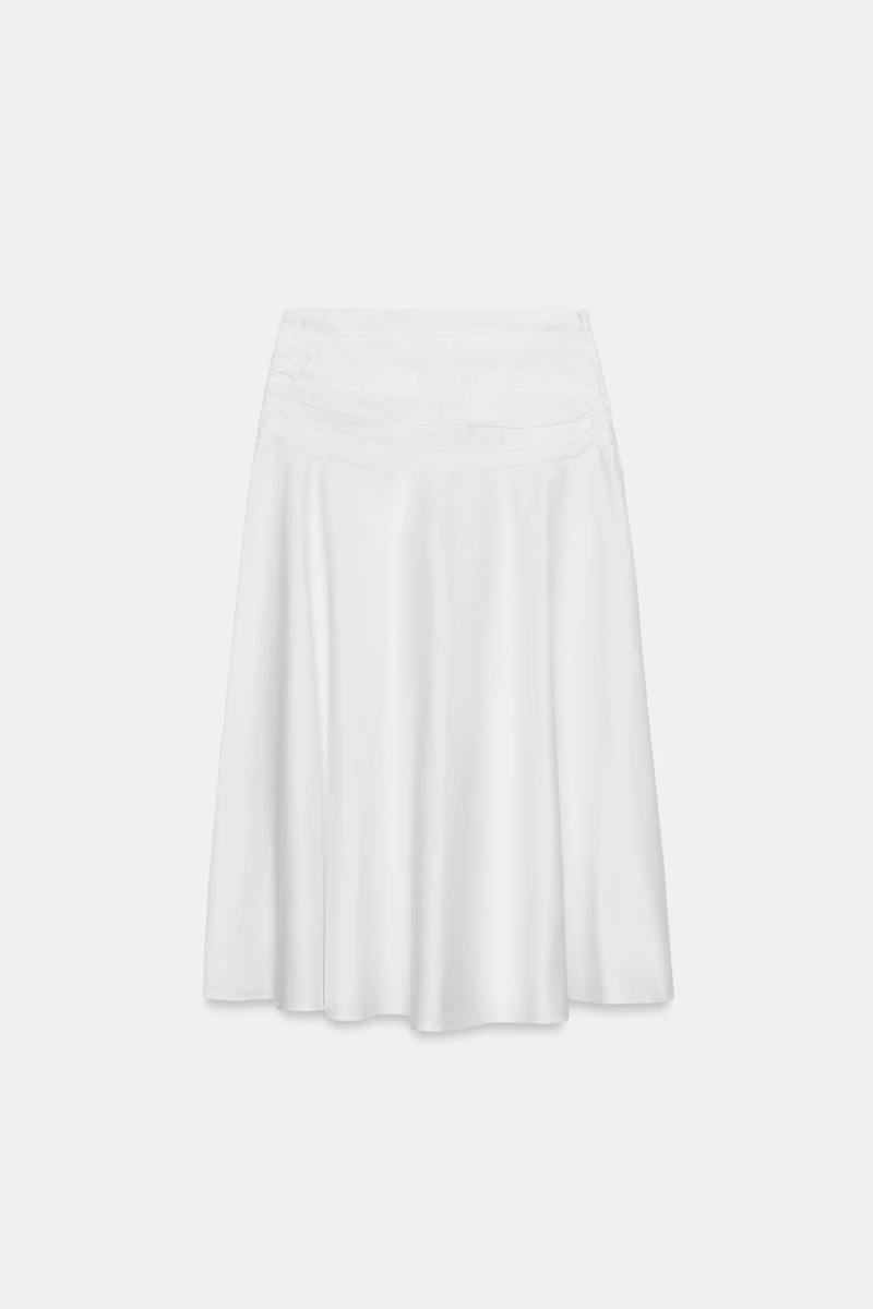 VOLUMINOUS MIDI SKIRT