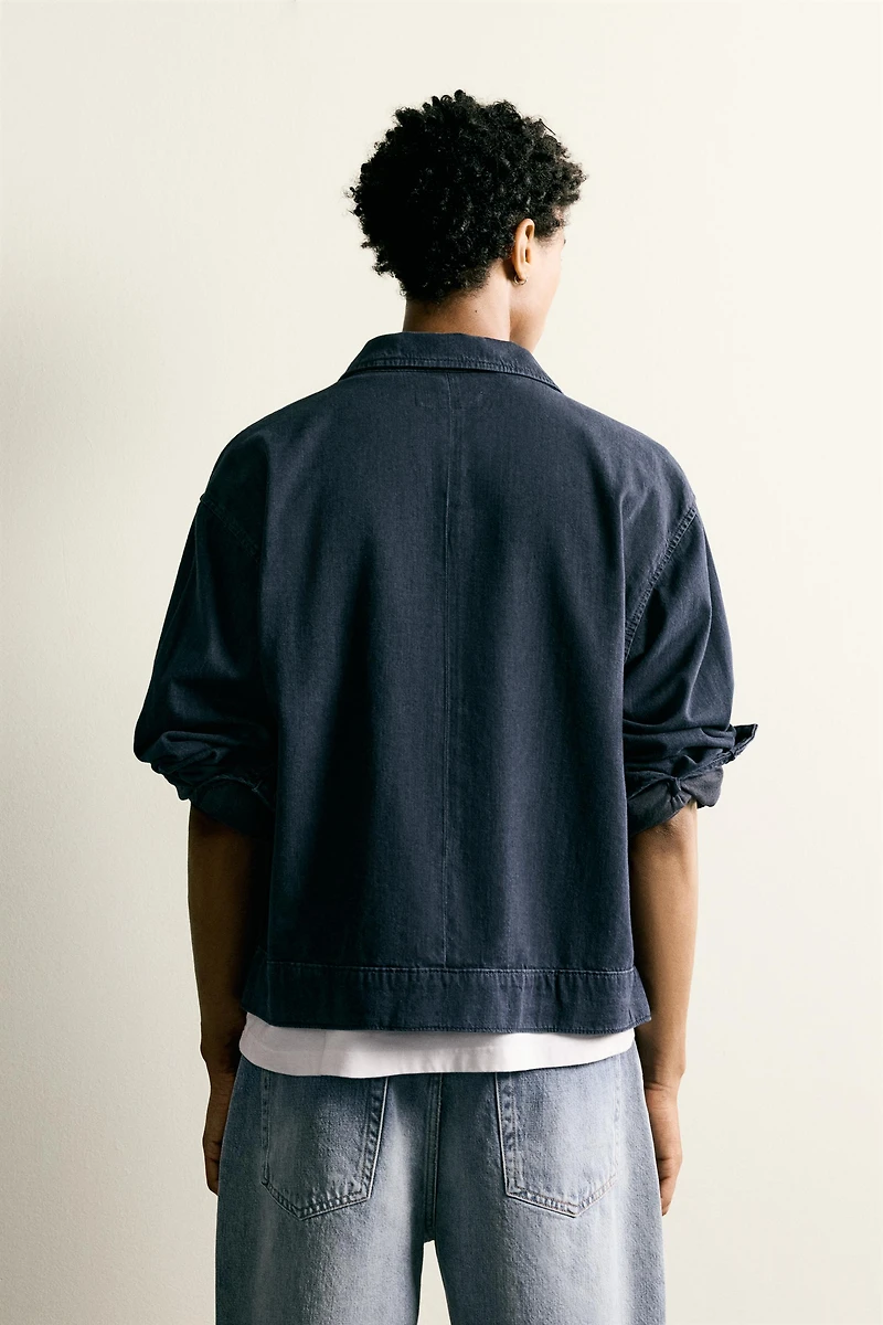 SURCHEMISE EN DENIM LÉGER