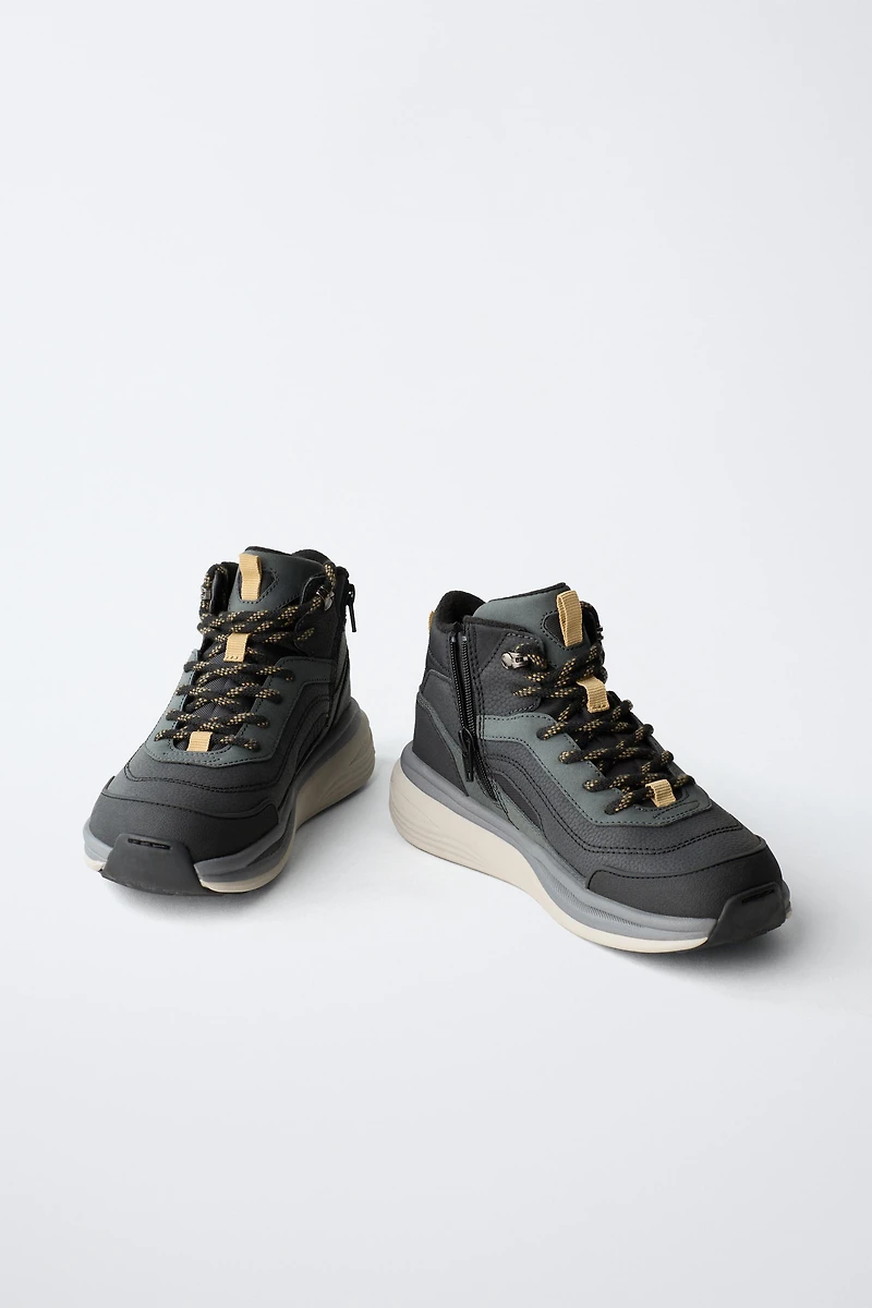 TECHNICAL HIGH-TOP SNEAKERS