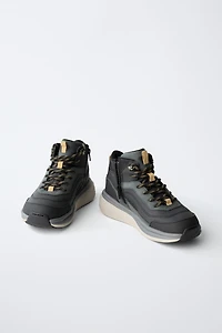 TECHNICAL HIGH-TOP SNEAKERS