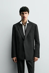 VESTE DE SMOKING À BOUTONNAGE CROISÉ