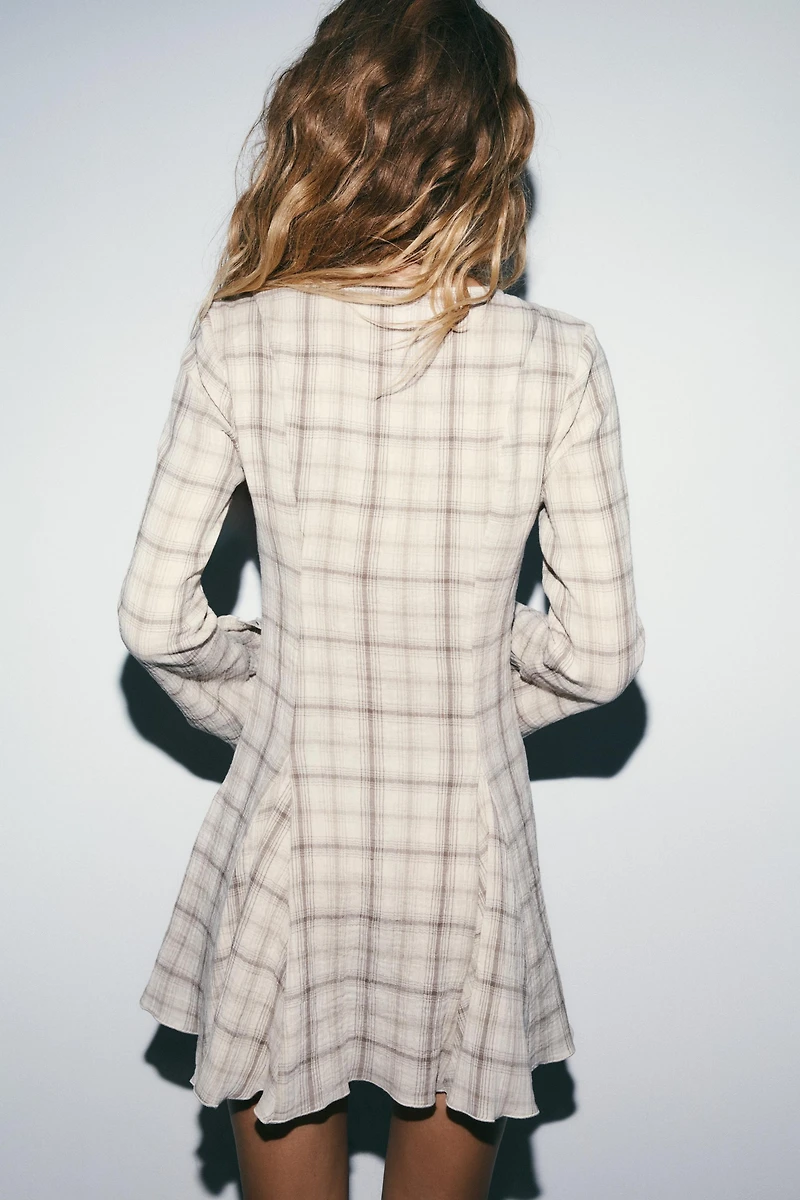 SHORT PLAID DRESS