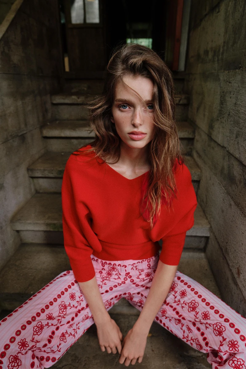 PUFF SLEEVE KNIT JUMPER