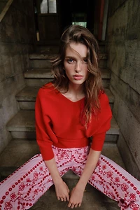 PUFF SLEEVE KNIT JUMPER