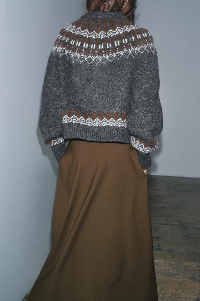 JACQUARD KNIT JUMPER