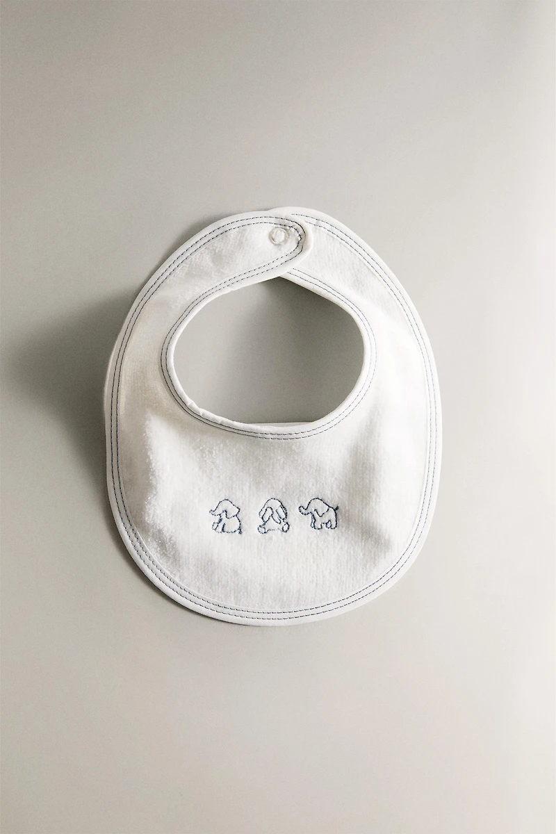 BAVOIR ENFANT ÉLÉPHANTS VELOURS