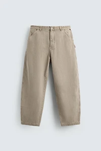 WASHED BALLOON FIT PANTS