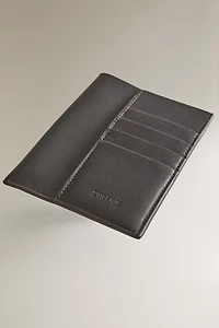 LEATHER TRAVEL DOCUMENT HOLDER