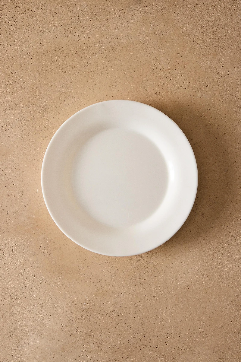 ASSIETTE À DESSERT VERRE BLANC