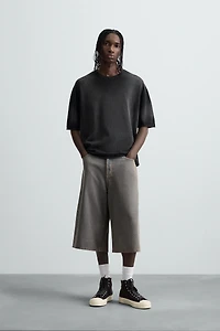 T-SHIRT EN MAILLE À IMPRIMÉ SPRAY