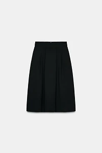 CREPE CAPE MIDI SKIRT