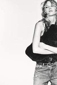 FAUX FUR SHOPPER BAG