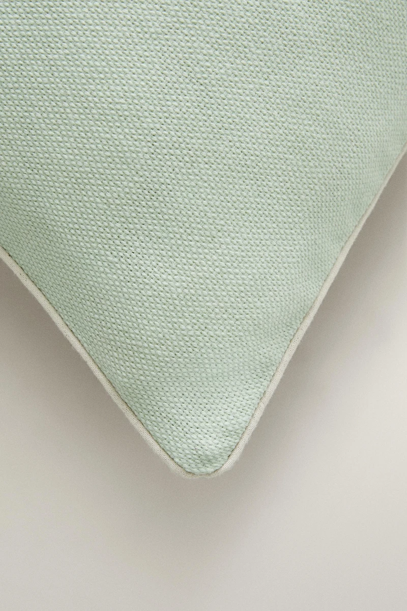 PIPING THROW PILLOW COVER