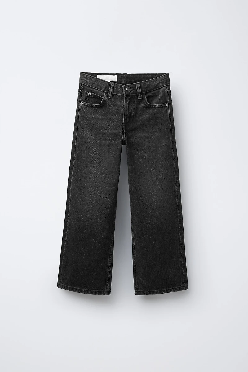 SPARKLY WING WIDE LEG JEANS