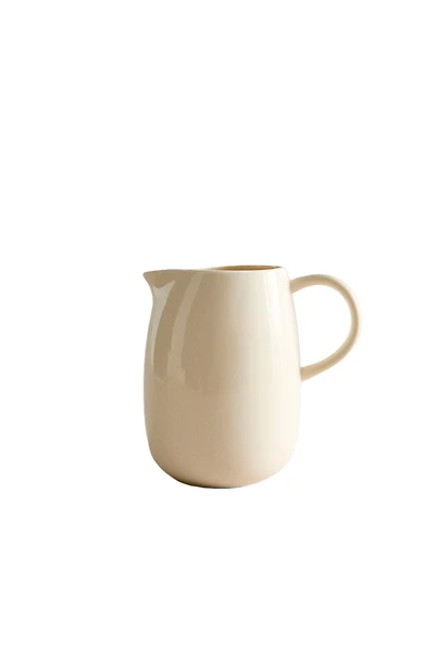 PLAIN STONEWARE MILK PITCHER