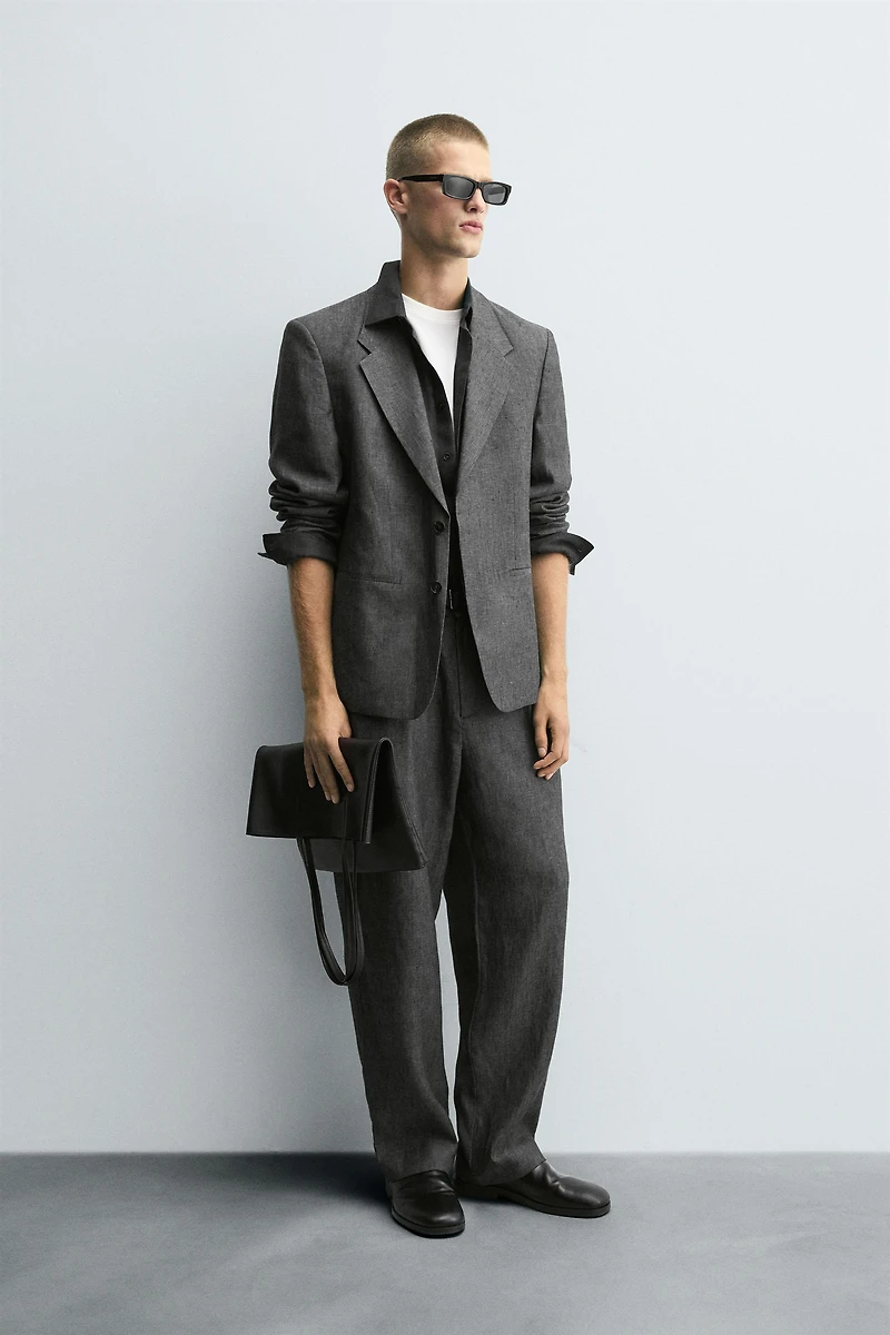 100% LINEN SUIT BLAZER