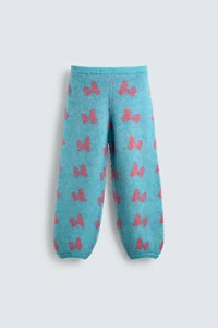 INTARSIA KNIT TROUSERS WITH BOWS HARRY LAMBERT FOR ZARA X DISNEY