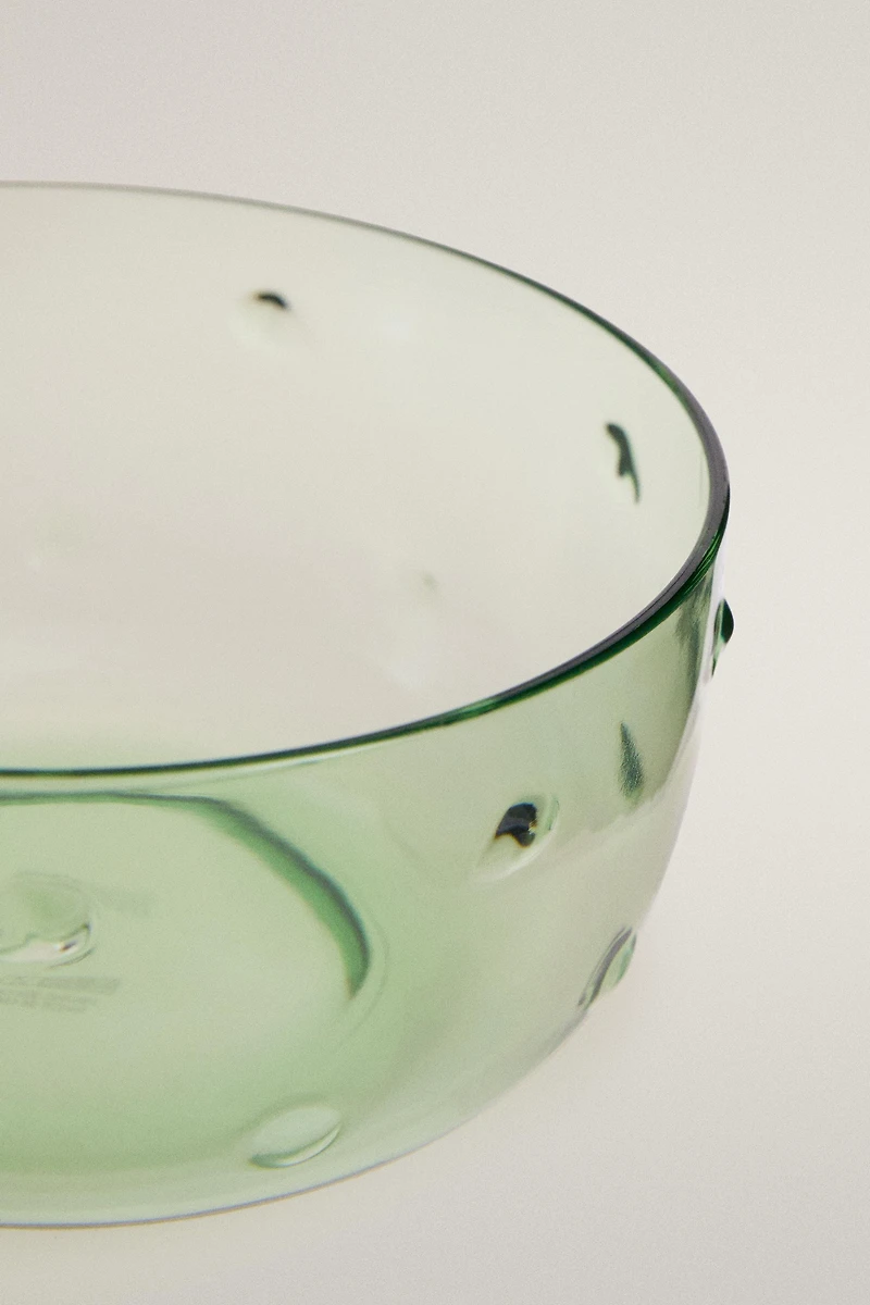 ACRYLIC BOWL WITH DOTS