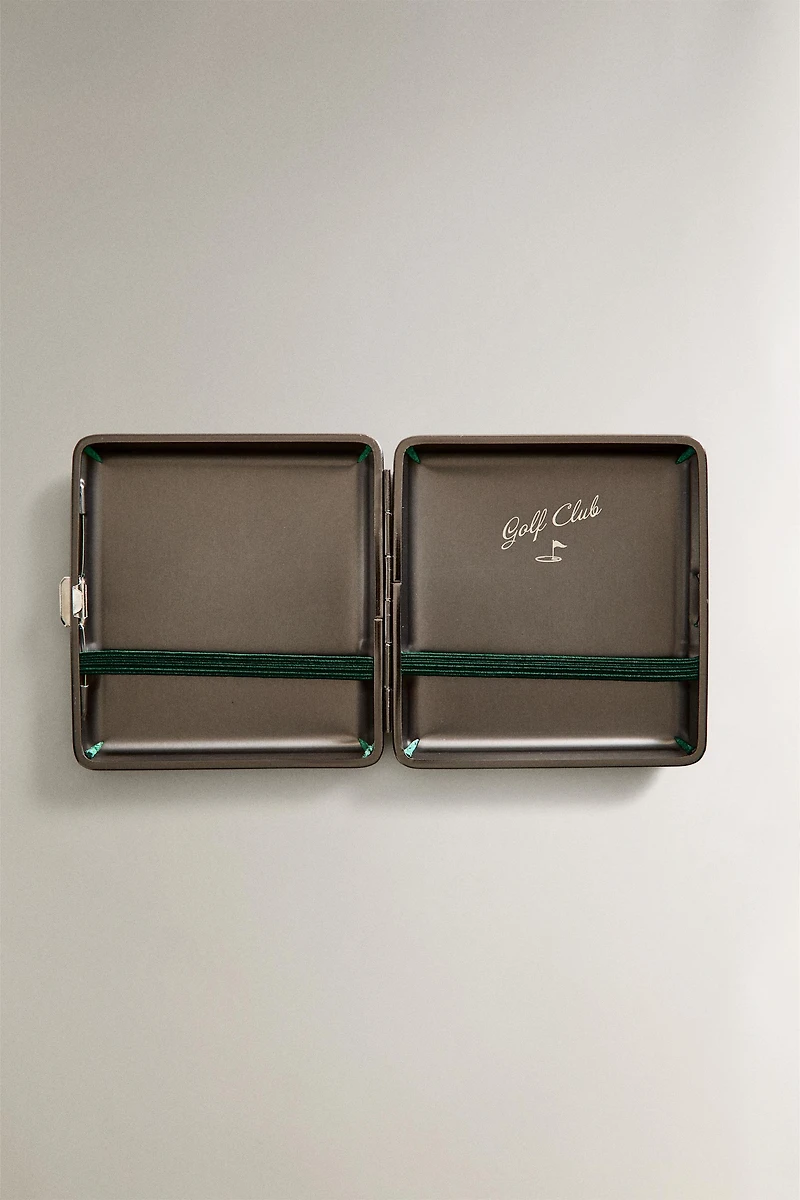 ÉTUI À CIGARETTES CUIR VERT