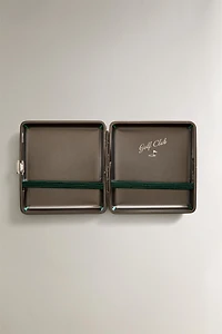 ÉTUI À CIGARETTES CUIR VERT