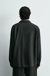 RELAXED FIT LINEN - VISCOSE SHIRT