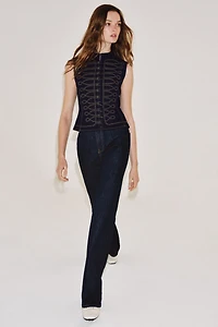 GILET EN JEAN AVEC BRANDENBOURGS ZW COLLECTION
