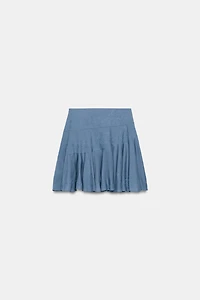 EMBROIDERED ASYMMETRIC SKIRT