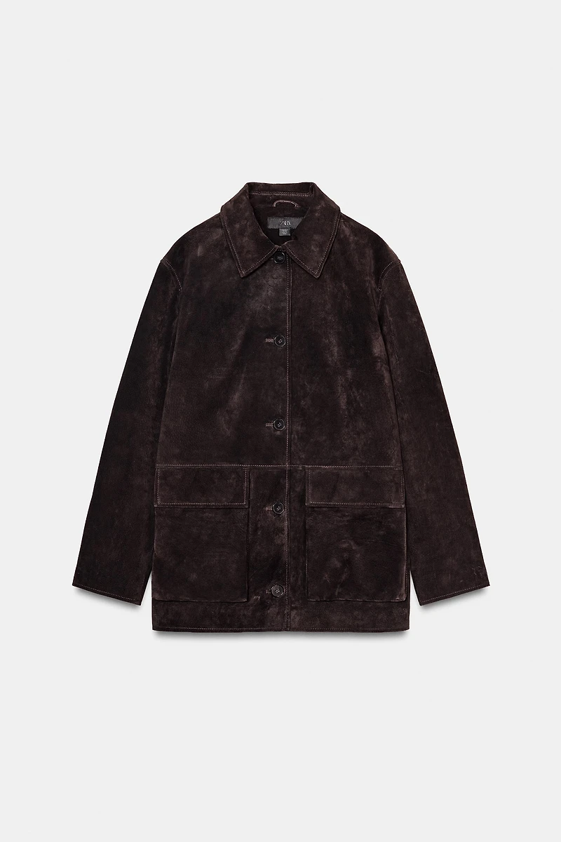 100% LEATHER SUEDE JACKET