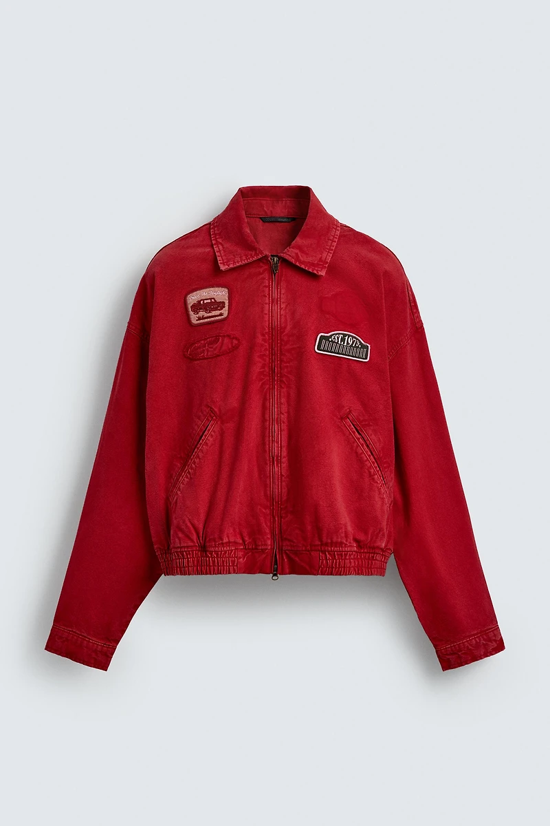 BOXY FIT PATCH JACKET