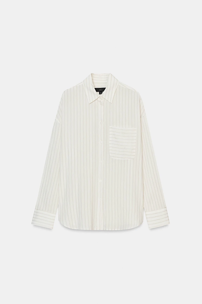 ZW COLLECTION FLOWY STRIPED SHIRT