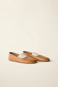 LEATHER BALLET FLATS CREATED BY CARAMEL LONDON X ZARA