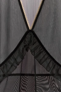 BODY VOLANTS DENTELLE CONTRASTE