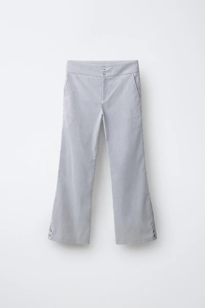 STRIPED FLARE PANTS
