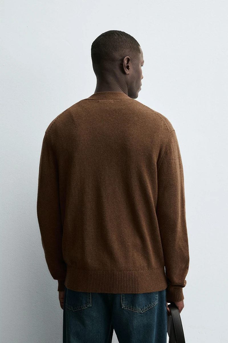 COTTON - CASHMERE CARDIGAN