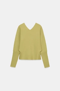 PULL EN MAILLE COL V