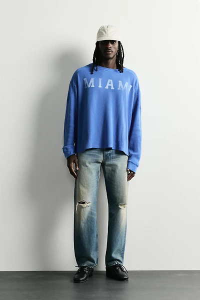 MIAMI WAFFLE KNIT T-SHIRT