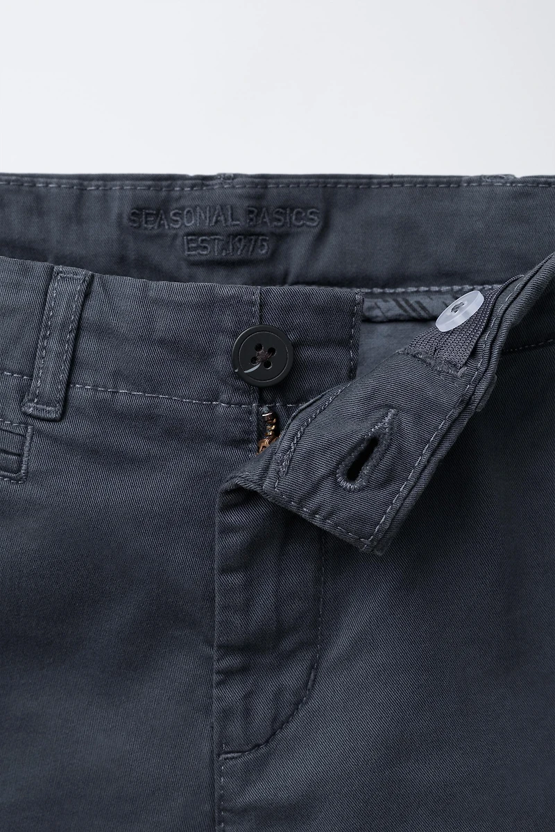 BASIC SLIM FIT CHINO SHORTS