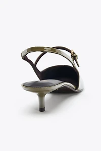 STRAPPY SLINGBACK HEELS