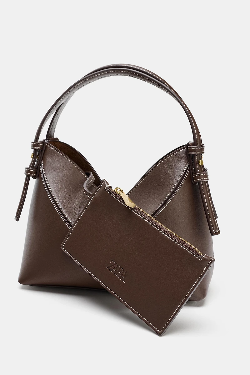 MINI SEAM DETAIL BUCKET BAG