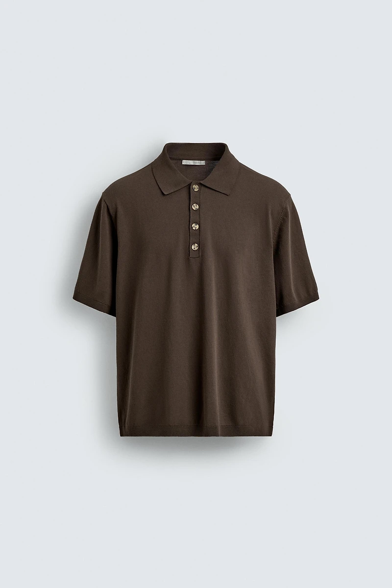 RELAXED FIT KNIT POLO