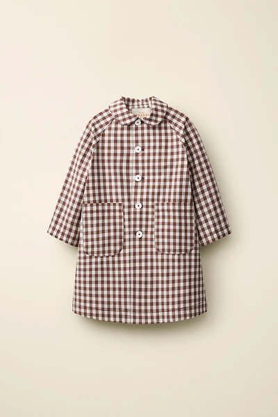 LONG GINGHAM TRENCH COAT CREATED BY CARAMEL LONDON X ZARA