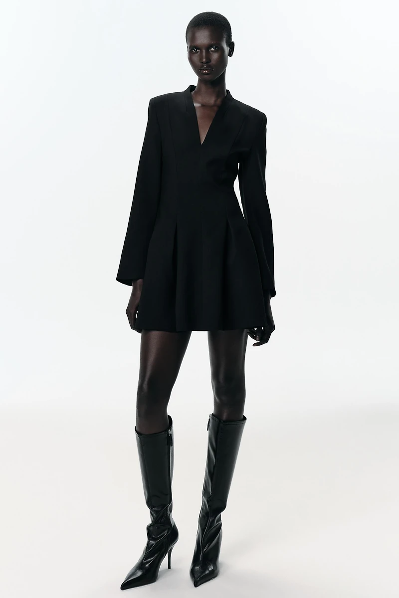 MINI DRESS WITH SHOULDER PADS