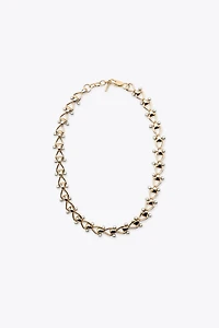 COMBINED METAL PIECE NECKLACE