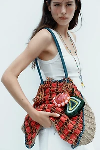 BEADED BRAIDED MAXI BAG