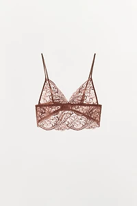 LACE TRIANGLE BRA