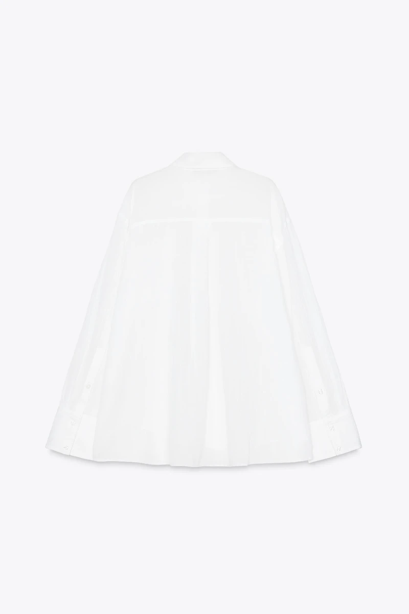 CHEMISE OVERSIZE EN GASE