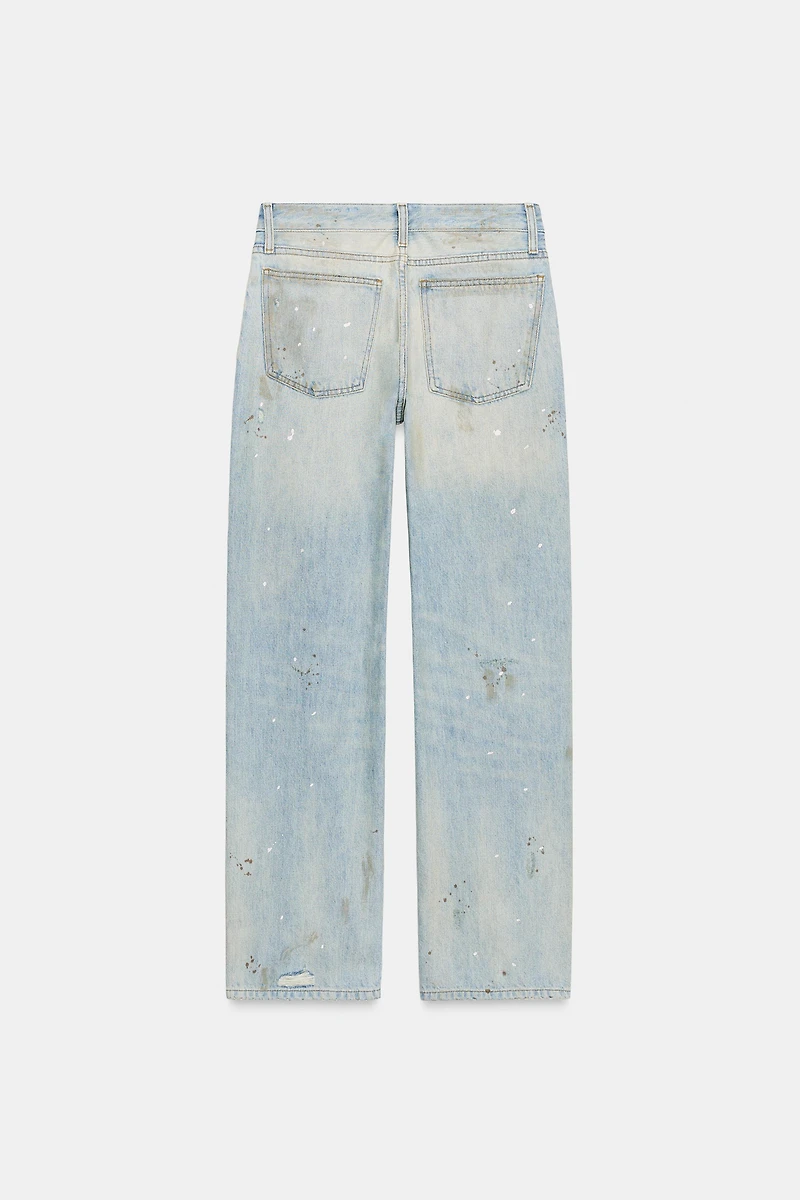 TRF MID-RISE CROPPED STRAIGHT LEG JEANS