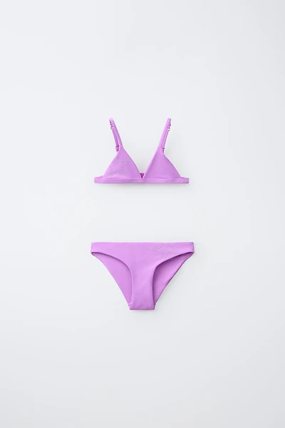 AGES 6-14 | STAR STUD TEXTURE BIKINI