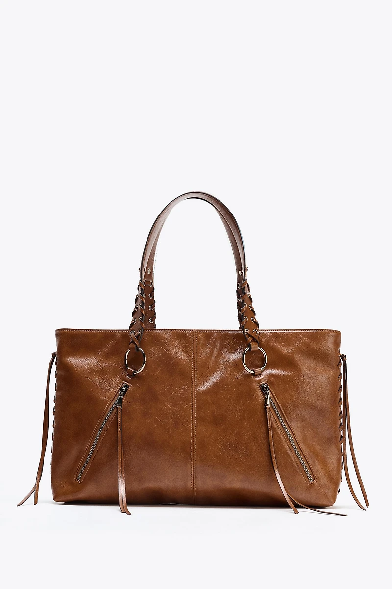 FRINGED TOTE BAG