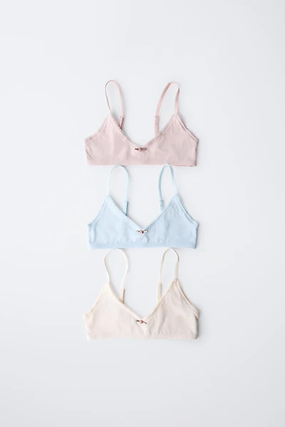 AGES 9-14/ THREE-PACK OF FLORAL TOPS